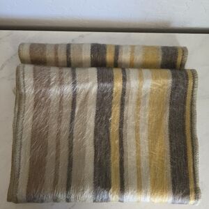 Shupaca‎ Striped Alpaca Blend Mustard And Yan Scarf